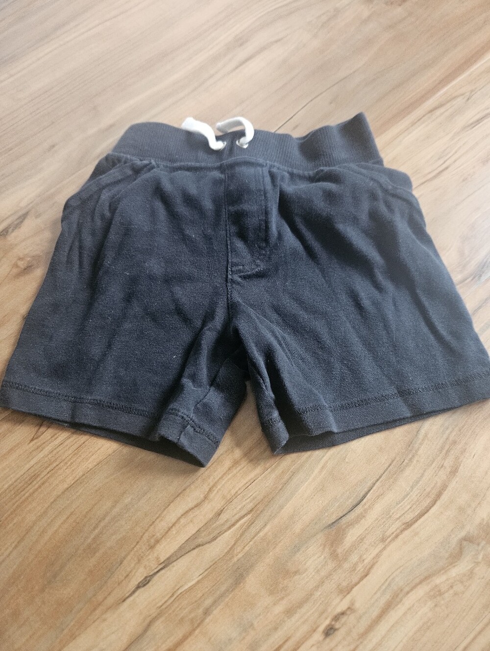 Carter's Black Kids Cotton Drawstring Shorts 2t